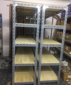 Kệ Sắt V Lỗ 5 tầng: Cao 2m, dài 1m, rộng 0.3m