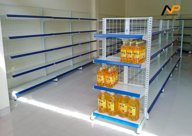 Kệ siêu thị đơn 4 tầng Kệ siêu thị đơn 4 tầng