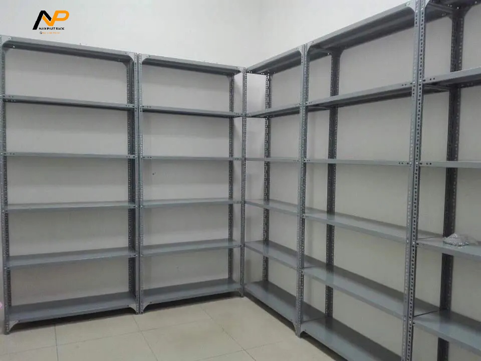 Kệ V lỗ 6 tầng kê chữ L