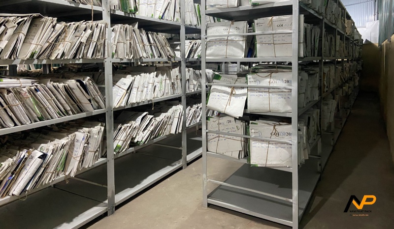 Kệ sắt đề hồ sơ chứng từ