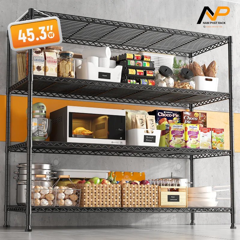 Mẫu kệ sắt siêu thị đẹp