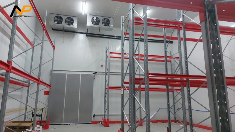 kệ kho lạnh mẫu lắp đặt
