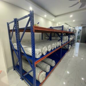 Kệ để Vải, Kệ để Cuộn Vải, Kệ Trung Tải công ty Nam Phát sản xuất